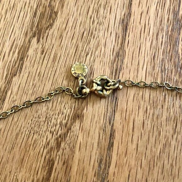 J.Crew | Grey Faux Pearl and Crystal Station Necklace | 36” Length - Picture 5 of 5
